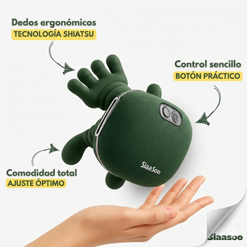 Siaasoo™ – Masajeador Shiatsu inteligente con Dedos Ergonómicos